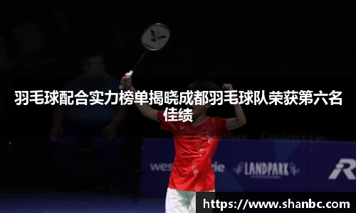羽毛球配合实力榜单揭晓成都羽毛球队荣获第六名佳绩